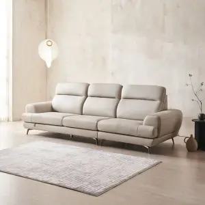 디오스 4인 전체 통가죽 소파