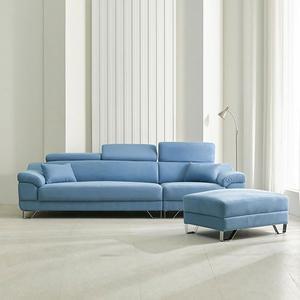 [히트가구]F41361 아쿠아 패브릭 4인 소파 스툴 세트 2colors