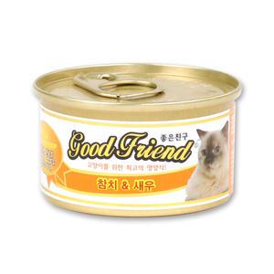 굿프랜드 고양이캔 참치&새우 85g x 24개