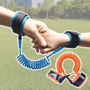 미아 방지 손목 밴드 팔찌 방지끈 스트랩 하네스 스프링 줄 해외 여행 아기 안전 고리