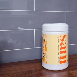 살균소독 세정티슈 180매 1통 장난감 유모차 찌든때 청소