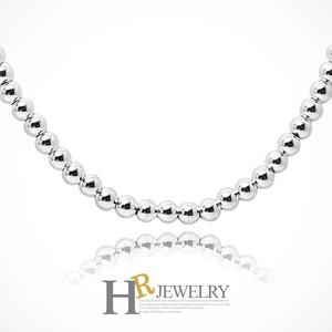 실버92.5/은목걸이/세련_예쁜(HR)실버 욜로 5mm 볼 목걸이(NO.41764)