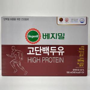 정식품 베지밀 고단백두유 하이프로틴 190ml 24입