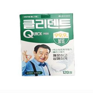 동아제약 클리덴트 퀵 120정 e