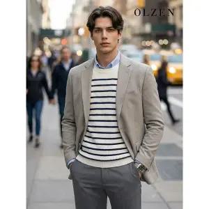 [하프클럽/올젠]스트레치 스탠다드 자켓 (ZOC3KG1311)