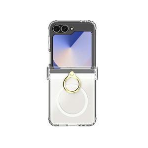 갤럭시Z 플립6 5 4 맥세이프 케이스 힌지 보호 T링 핑거링 제트플립 클리어케이스 투명