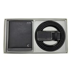 [롯데백화점]에스콰이아 신상 남성 가죽 지갑 벨트 세트 상품 EODSSB353BK