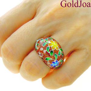 럭셔리 웅장한 칠보 반지 고급 실버반지 (20954r2) 순은 925 은반지 가락지