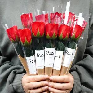 포포팬시 크라프트 비누장미꽃 10p 생일 축하 프로포즈 결혼기념일 입학식 졸업식 답례품 선물