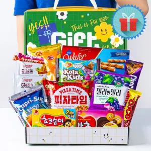 기프트 알찬2호 아담 사이즈 종합과자선물세트 단체 행사 선물용 시상품 간식꾸러미 손잡이 박스