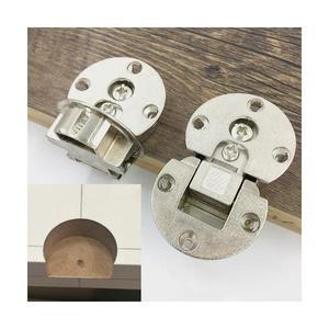 가구 도어 매립형 반원 히든 숨은 경첩 드롭 힌지 다운도어 플랩경첩 아연 합금 90도