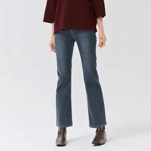 [하프클럽/체이스컬트]여성 기모 히든밴딩 부츠컷 데님 팬츠-DFRG2371C04