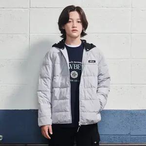 [에꼴리에] 남녀공용 겨울이월 라이트그레이초경량점퍼(24D0104)