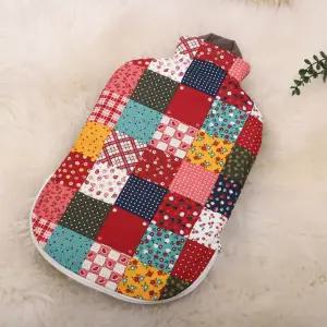 파쉬 보온물주머니 2L + 퀼트모자이크패턴 양면면커버