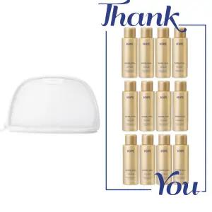 시그니처 메쉬 파우치 & 아이오페 슈퍼바이탈 소프너 스킨 216ml (18ml 12개) 세트