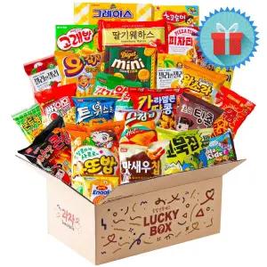 프리미엄 럭키 종합과자 선물박스 1호 과자세트 간식꾸러미 사무실 회사 학교 학원 단체