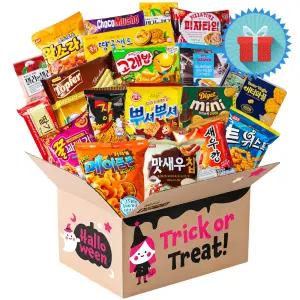 프리미엄 할로윈 마녀 카톤과자 선물박스 종합과자선물세트 단체 행사 간식꾸러미