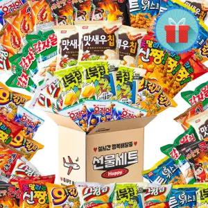 미니스낵 행복배달 1호 봉지과자 간식꾸러미 사무실 탕비실 학교 단체 과자선물세트 박스