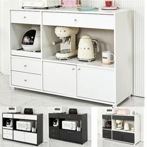 와이드 전자 렌지대 4단 밥솥 다이 수납 선반 1200