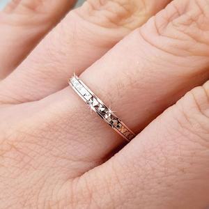 14K 18K 샤이니데이 심플 여자 금 반지 우정 미쓰 레이어드 애끼 중지 검지 엄지 링[14K만]