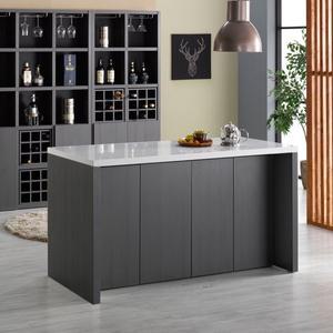 [아이앤] 로리스 1800 ㄷ형 인조대리석 높은 테이블 홈바 HG