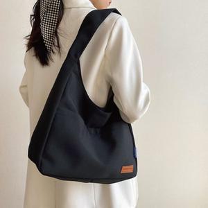캔버스 앞 포켓 데일리 여성 가방 숄더백 쇼퍼백