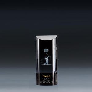 크리스탈 골프트로피 소형 반달 홀인원패 골프패 싱글패 제작 SW-327