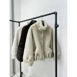 [금강모피]금강 자체제작 페이크퍼 셔링 베이직 퍼 자켓 CIC-216 3컬러