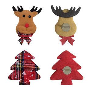 설렘하우스 크리스마스 트리 루돌프 코사지 브로치 뱃지