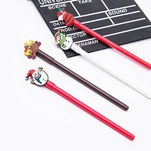 크리스마스 산타 볼펜 판촉용 홍보용 귀여운 예쁜 캐릭터 볼펜 중성펜 소량 인쇄 제작 각인 인쇄가능