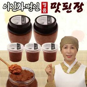 이인화 명인 명품 만능 맛된장 5통/10통 세트 맛있는 한식 전통 시골 재래식 양념 찌개 된장 쌈장 막장 비빔장