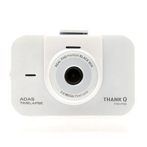 [SD카드32GB  1개 추가제공]국내생산 빠른AS 12v~24v 땡큐블랙박스 화이트 1채널 GPS과속단속안내