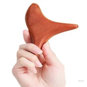 WSMALL 화리목 마사지기 발바닥지압 발지압기 괄사도구