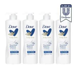 [도브] 바디러브 바디로션 너리쉬드 라디언스 400ml 4개
