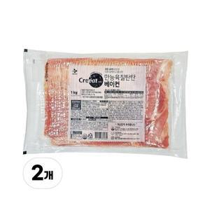 크레잇 만능육질탄탄 베이컨 2kg (1kgX2개)