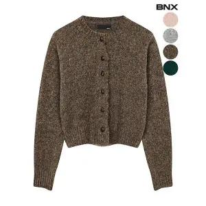 [하프클럽/]여성 울 알파카 라운드 가디건