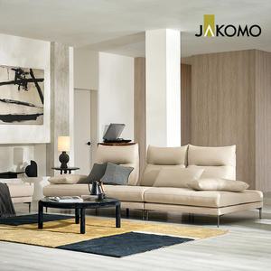 [스툴무료][자코모] 어보브 스윙 4인 기능성 천연면피 소가죽 소파+스툴+쿠션3개