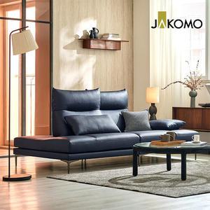 [자코모] 어보브 스윙 3인 기능성 천연면피 소가죽 소파+쿠션2개