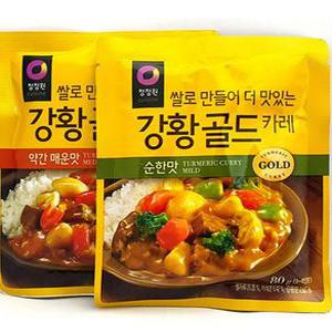 즉석식품 청정원 간편요리 반조리식품 강황골드 홈 카레 분말가루 순한맛 매운맛