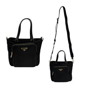 프라다 나일론 토트백 크로스백 1BG308 ZMY F0002 블랙