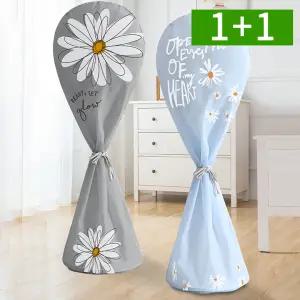 [1개+1개] 두꺼운 스탠드 선풍기보관커버 덮개 방수 먼지 습기방지 세탁가능