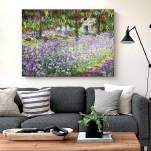 심플 프레임 인테리어 그림액자 명화 모네 아이리스가 있는 모네의 정원