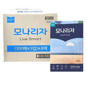 모나리자 각티슈 300매 24각 1박스
