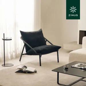 [롯데백화점]지누스 에이다 1인 소파 (블랙/블랙)