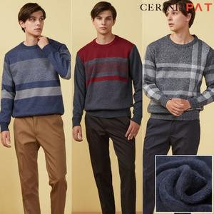 CERINI by PAT 남성 기모 웜 라운드 니트 1종