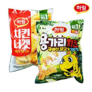 하림 용가리치킨 300g + 치킨너겟 300g