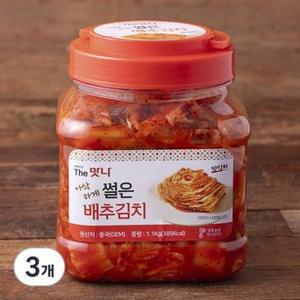 인우 더맛나 썰은 배추김치, 1.1kg, 3개 one option
