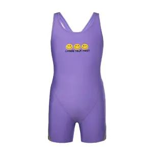 [레노마수영복](하남점) 폴리백  무상증정 여아 스마일 3부 반신수영복 퍼플 RN-GS2D861-PP