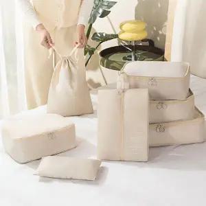 여행용 파우치 7종 앞축 의류 이불 수납 캐리어 정리백 워시백 지퍼백 세면도구 가방