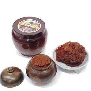 강원도 재래식 보리 된장 2kg 유기농 전통 발효 무농약 시골 된장